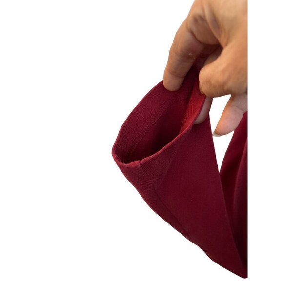 Croft & Barrow Tee Cranberry Women XL Cotton Round neck. Long sleeves - Picture 3 of 10